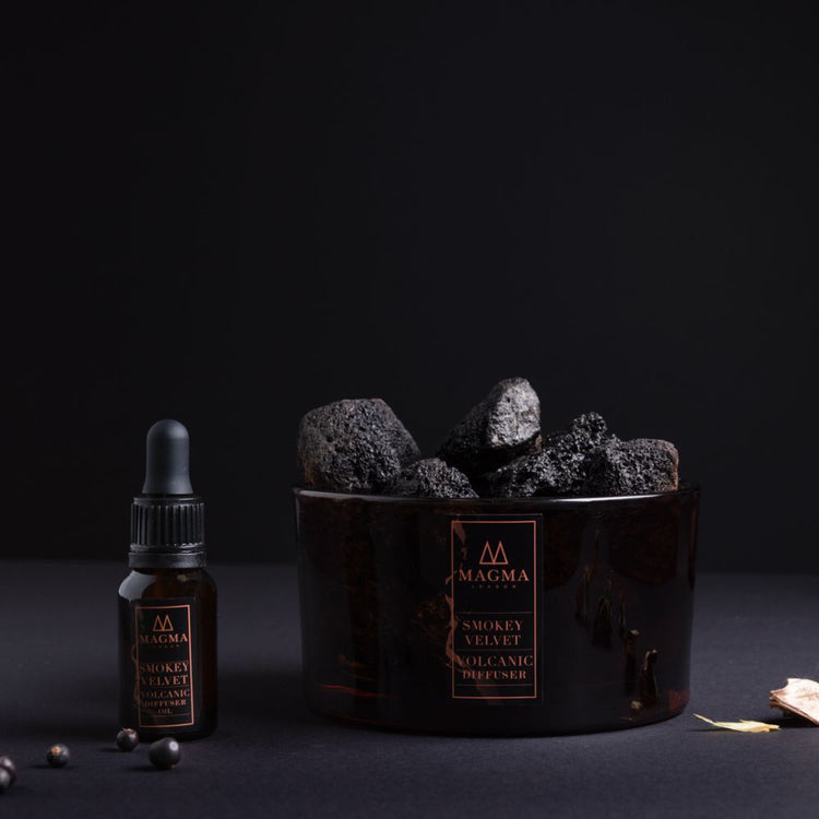 Smokey Velvet Volcanic Rock Diffuser