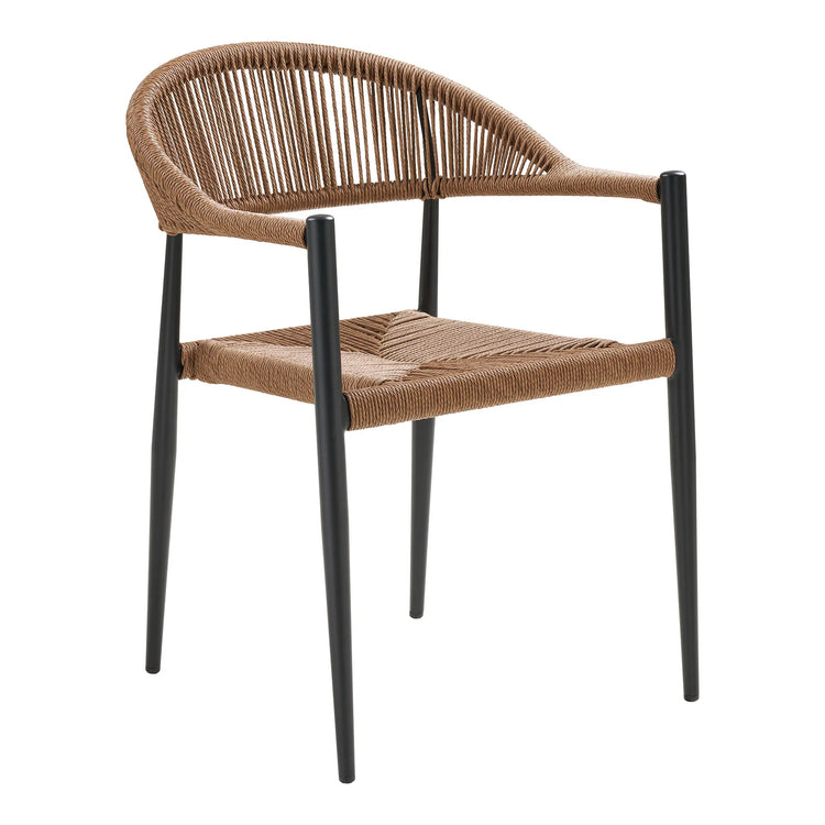 Aluminum Rope Dining Chair - Off White