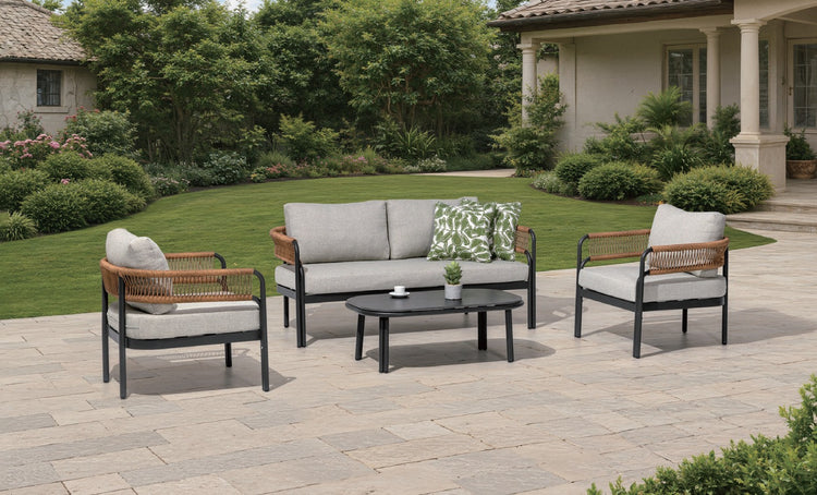Gaia Alum Sofa Set